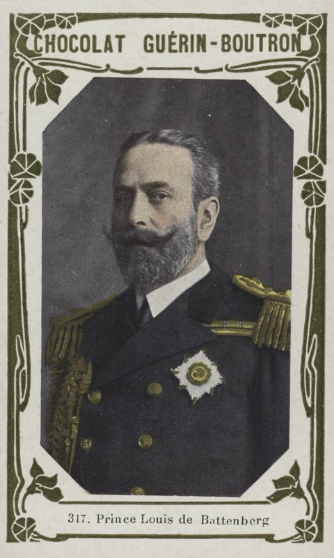 Prins Louis de Battenberg (farget bilde) av French School