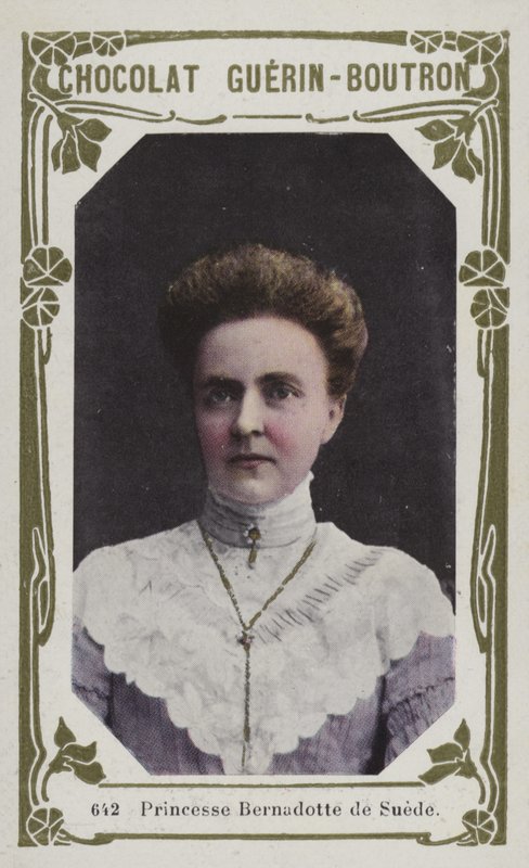 Prinsesse Bernadotte de Suede (farget bilde) av French School