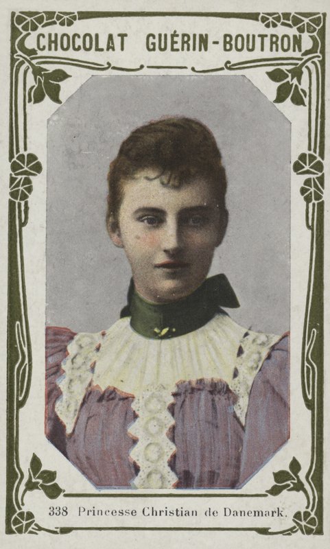 Prinsesse Christian av Danmark (farget bilde) av French School