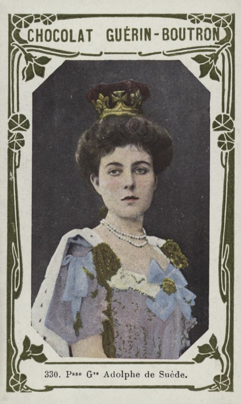 Prinsesse Gustav Adolf av Sverige (farget bilde) av French School