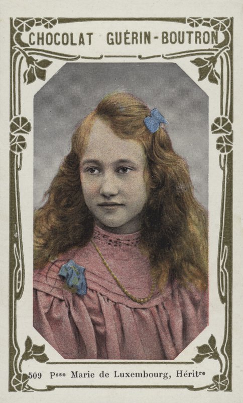 Prinsesse Marie av Luxembourg, arving (farget bilde) av French School