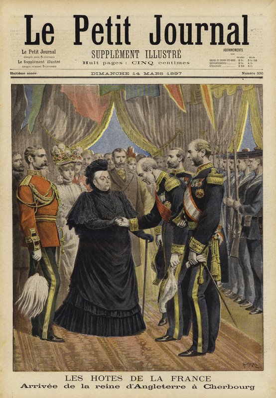 Dronning Victoria ankom Cherbourg, 1897 av French School