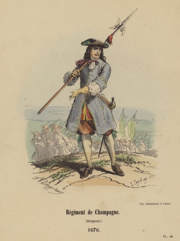 Champagneregiment, sersjant av French School