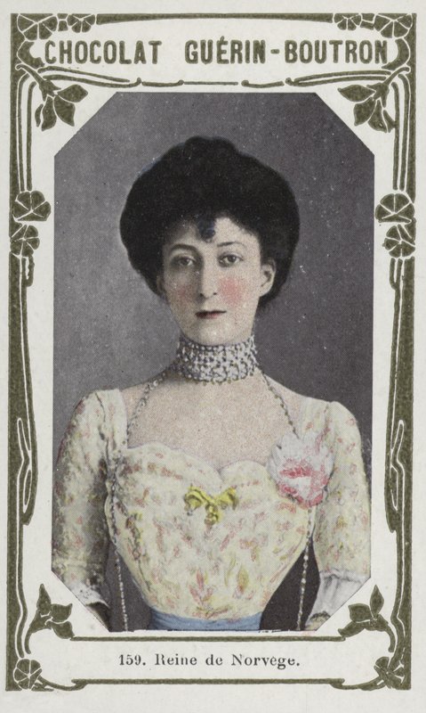 Dronning av Norge (farget bilde) av French School