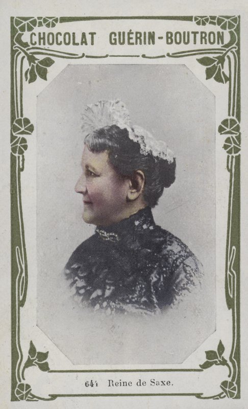 Reine de Saxe (farget bilde) av French School