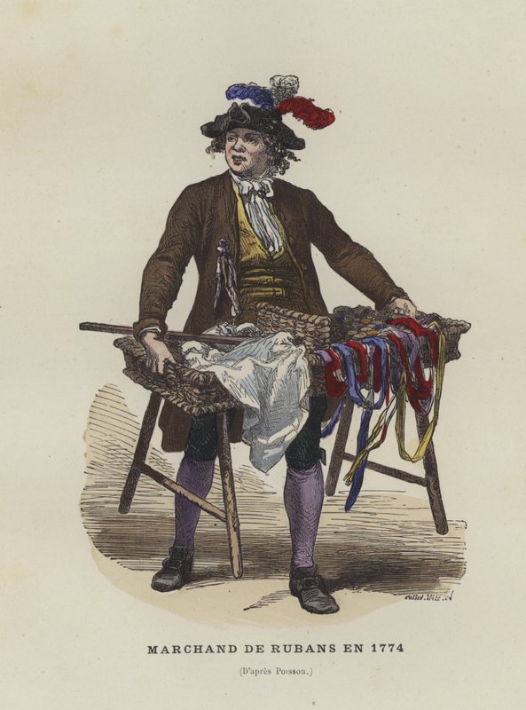 Båndselger, 1774 av French School
