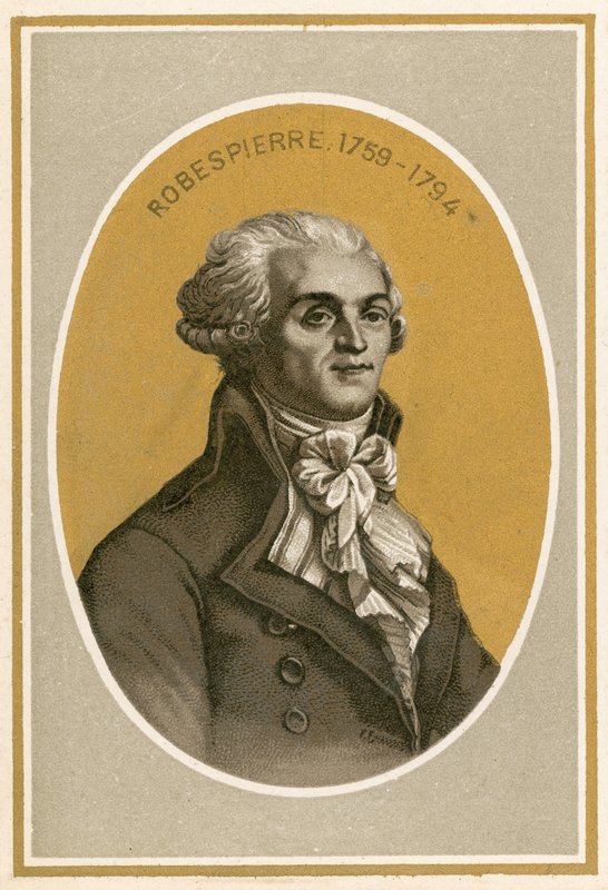 Robespierre av French School