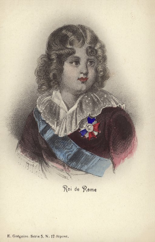Roi de Rome (farget litografi) av French School