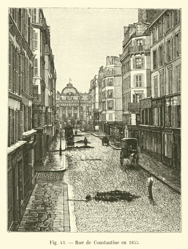 Rue de Constantine i 1855 av French School