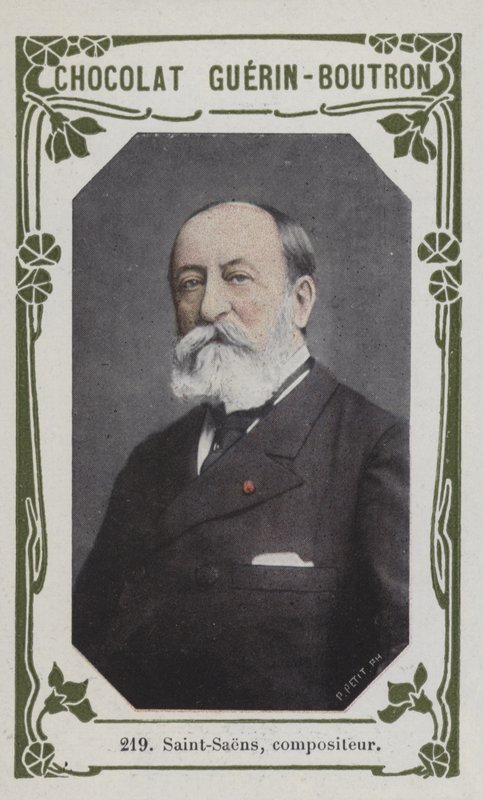 Saint-Saens, komponist (farget bilde) av French School