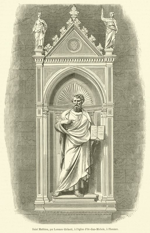 Saint Matthieu (gravering) av French School