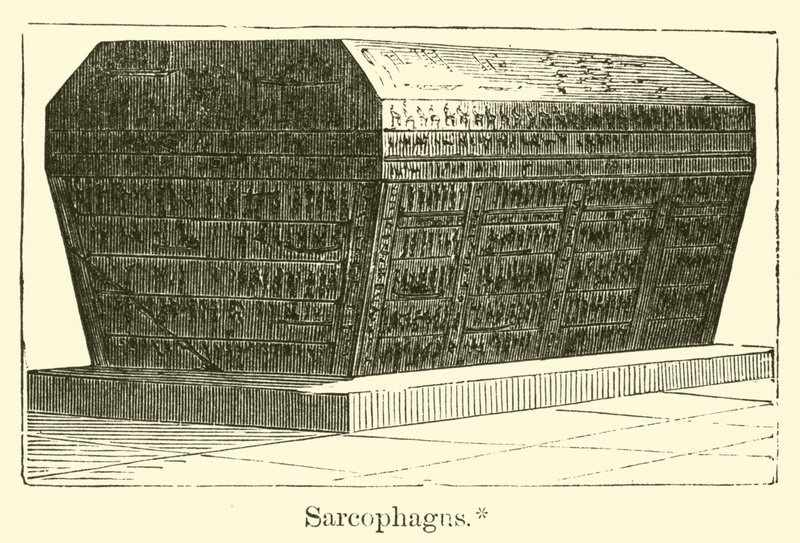 Sarkofag (gravering) av French School