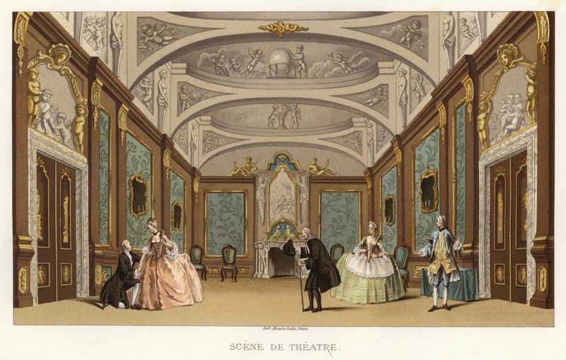 Scene de Theatre av French School