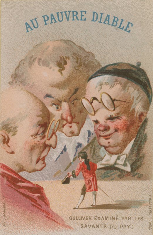 Scene fra Gullivers Travels av French School