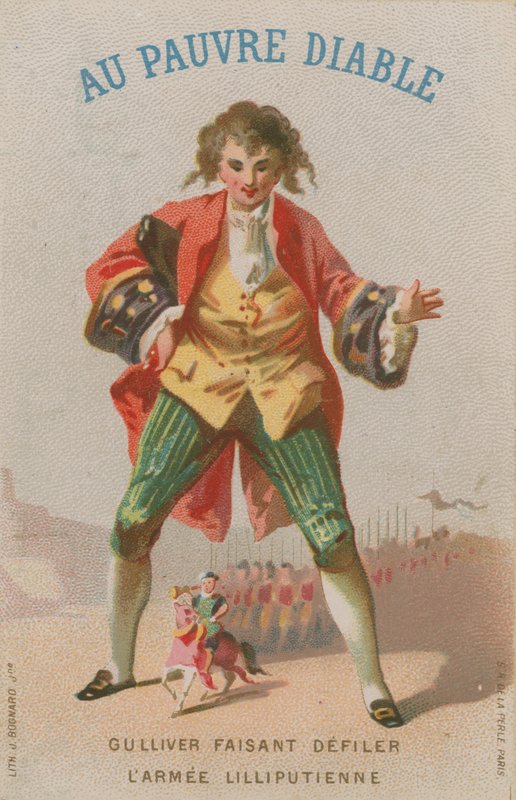 Scene fra Gullivers Travels av French School