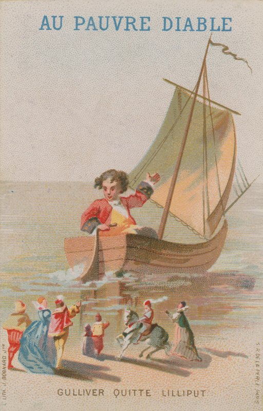 Scene fra Gullivers Travels av French School