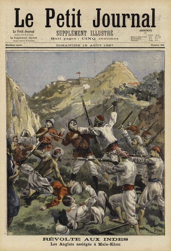 Beleiring av Malakand, India, 1897 av French School