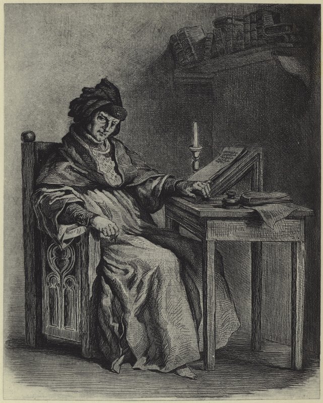 Sir John Froissart (fotogravyr) av French School