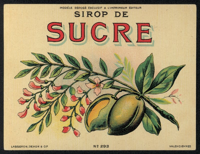 Sukkersirup-reklame (chromolitho) av French School