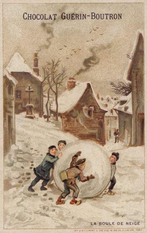 Snøball (chromolitho) av French School