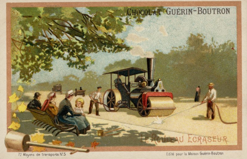 Dampvals (chromolitho) av French School