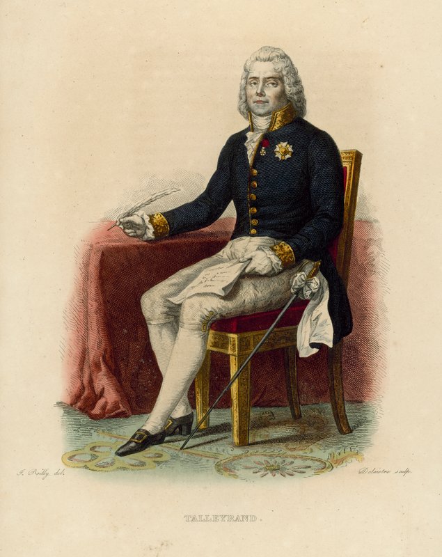 Talleyrand (farget gravering) av French School
