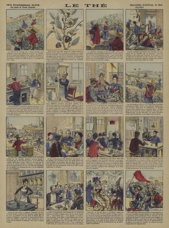 Te (farge litho) av French School