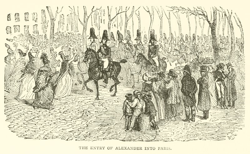 Alexanders inntreden i Paris (gravering) av French School