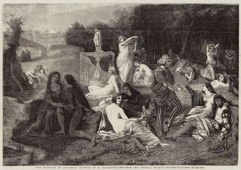 Fountain of Jouvence (gravering) av French School