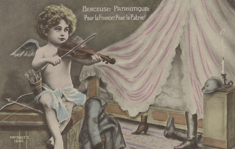 The Patriotic Lullaby (farge litho) av French School