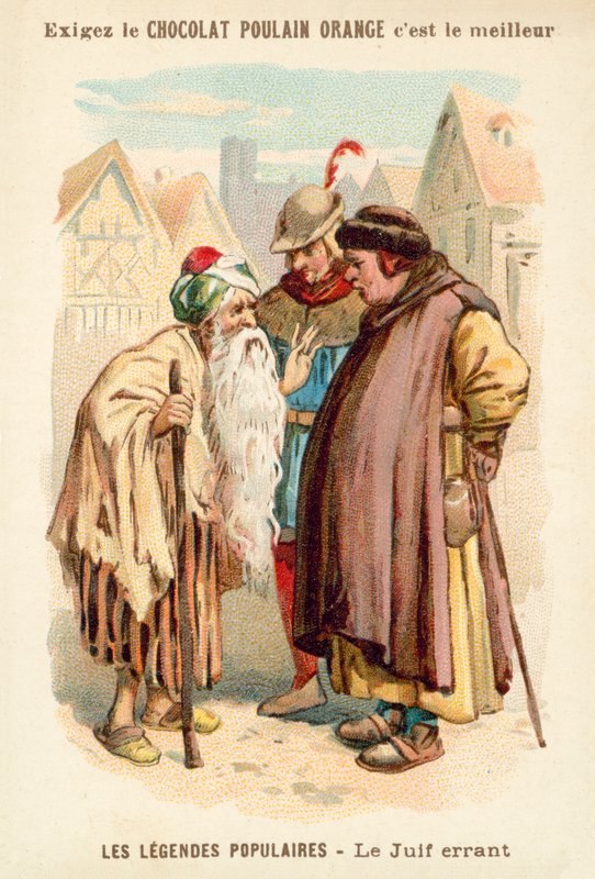 Den vandrende jøden (chromolitho) av French School
