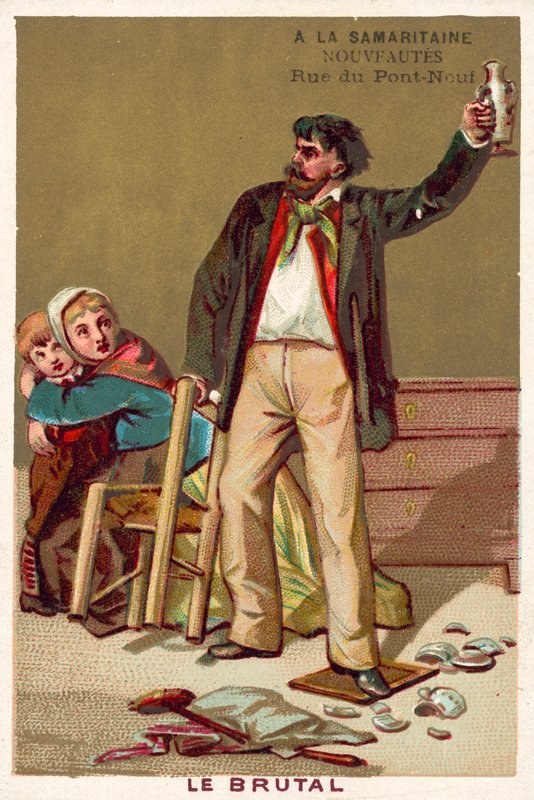 Den brute (chromolitho) av French School
