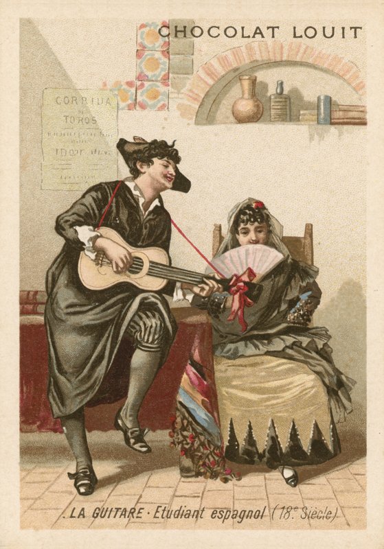 Gitaren: spansk student (1700-tallet) av French School