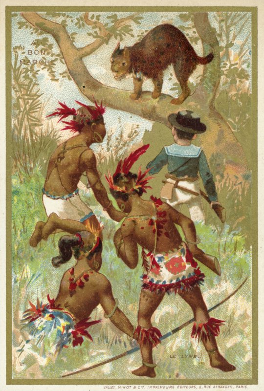 Gaupa (chromolitho) av French School