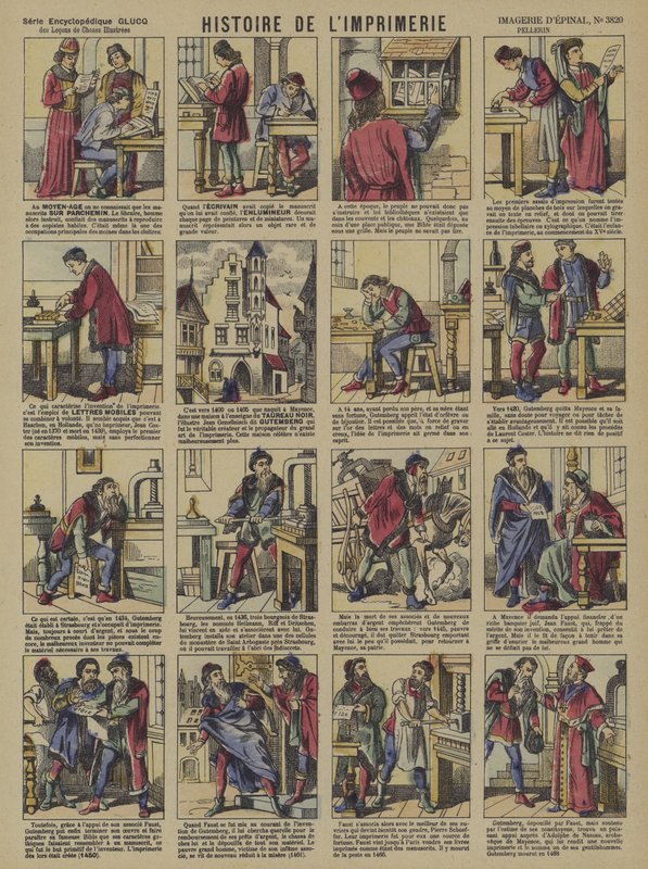 Historien om trykking (farge litho) av French School