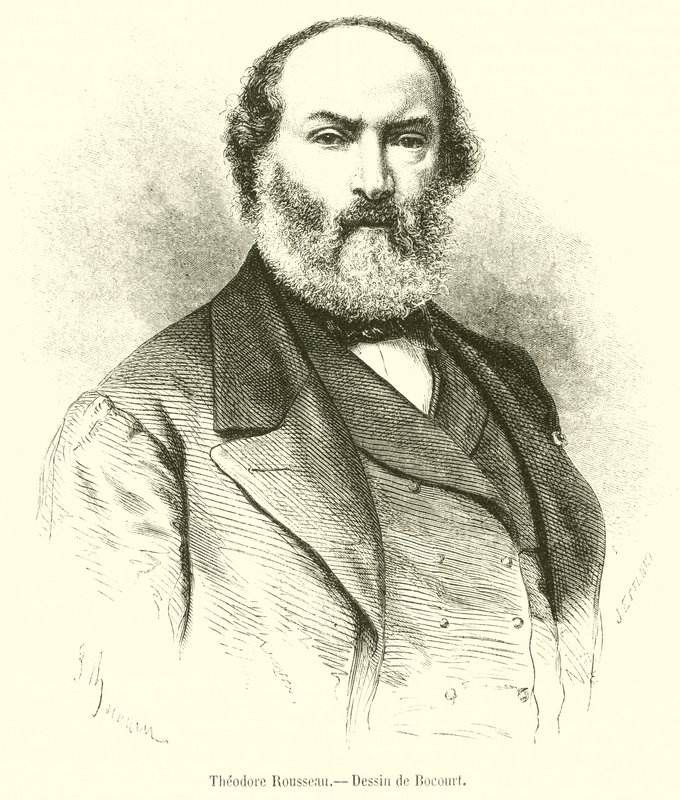 Theodore Rousseau (gravering) av French School