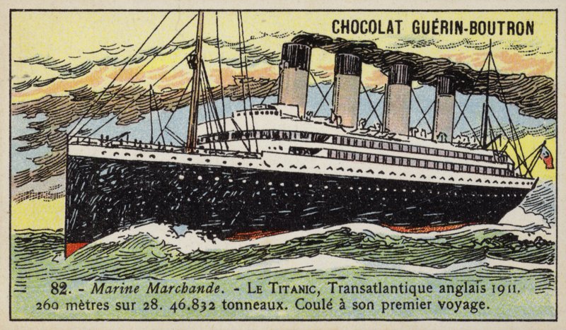 Titanic, britisk transatlantisk ruteskip av French School