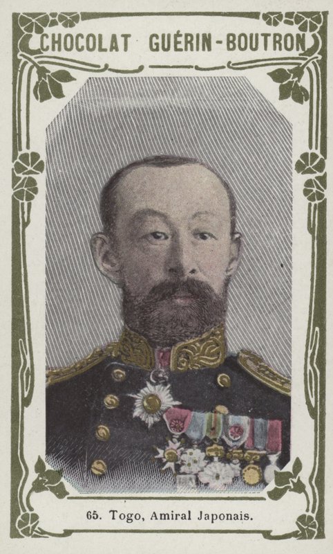 Togo, japansk admiral (farget bilde) av French School