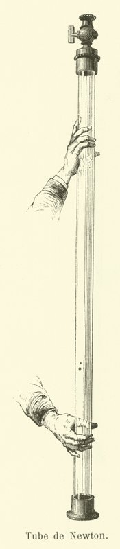 Tube of Isaac Newton (gravering) av French School