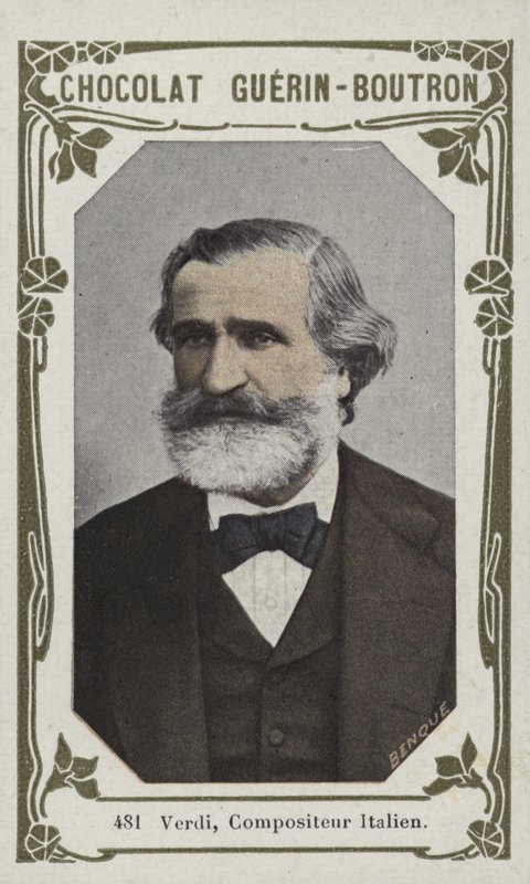 Verdi, italiensk komponist (farget bilde) av French School