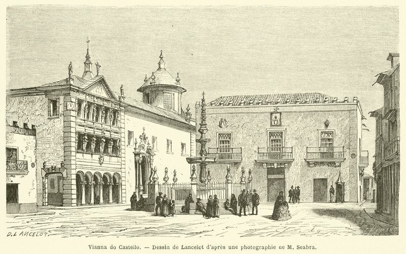 Vianna do Castello (gravering) av French School