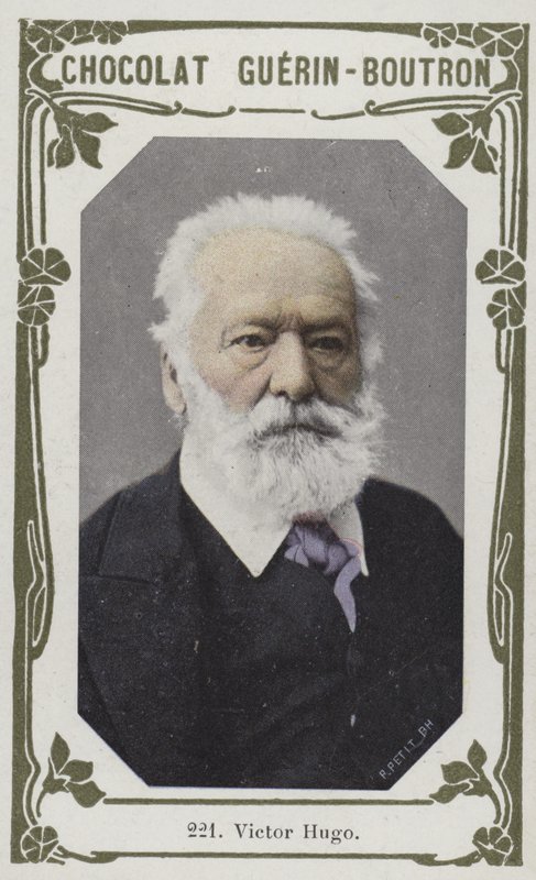 Victor Hugo (farget bilde) av French School