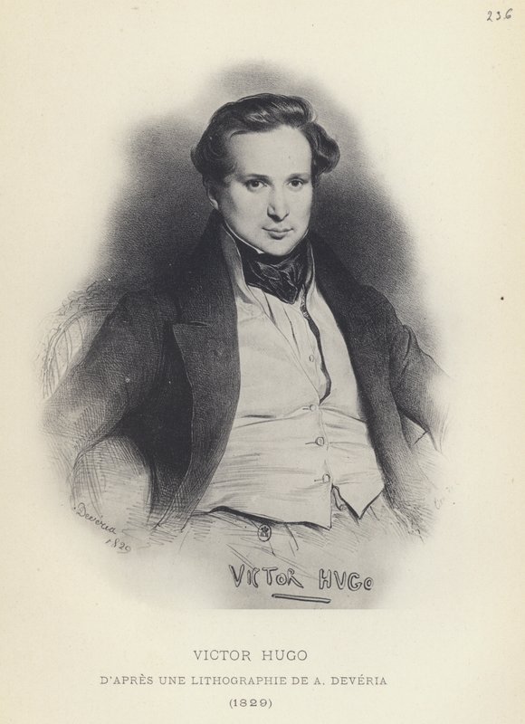 Victor Hugo (litho) av French School
