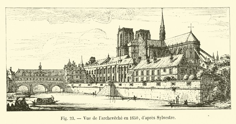 Utsikt over erkebispedømmet i 1650, ifølge Sylvestre av French School