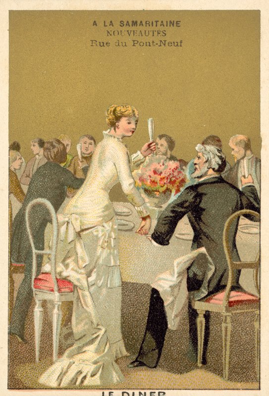 Bryllupsmiddag (chromolitho) av French School