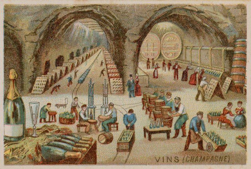 Viner (champagne) av French School