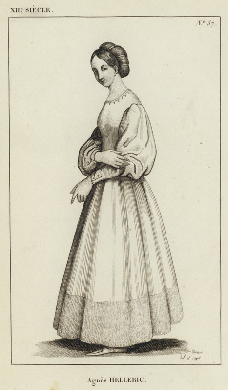 XII Century, Agnes Hellebic (gravering) av French School