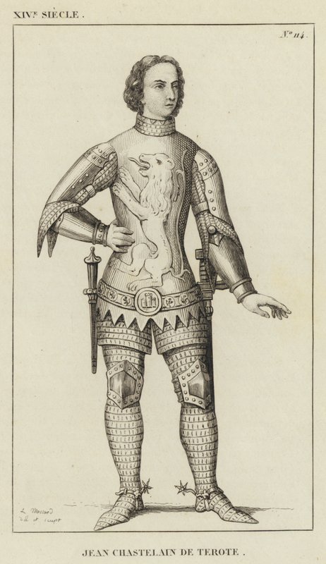 XIV Century, Jean Chastelain de Terote (gravering) av French School