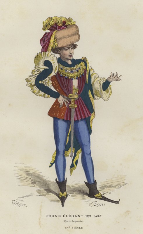 Ung dandy, 1480 av French School