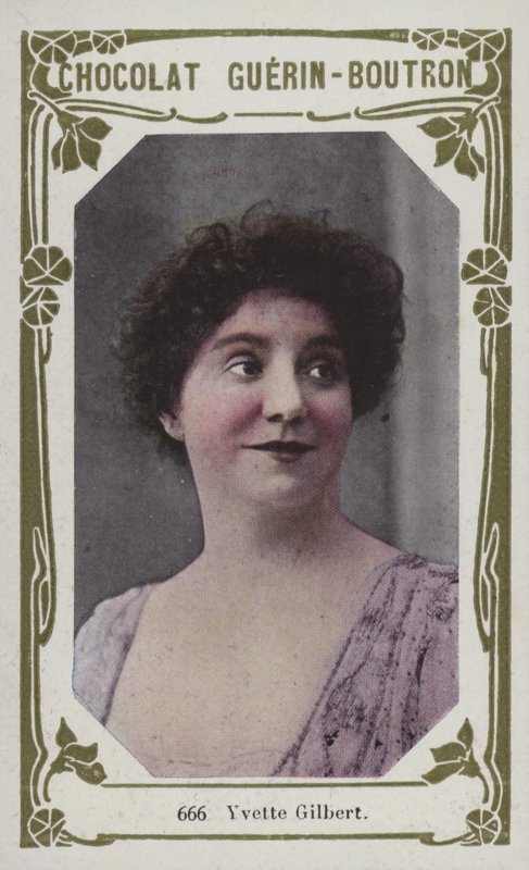Yvette Gilbert (farget bilde) av French School